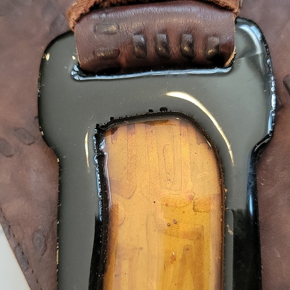 Rare 80's Lisandro Sarasola vintage leather belt. Halloween or theater costumes. - Picture 5 of 9